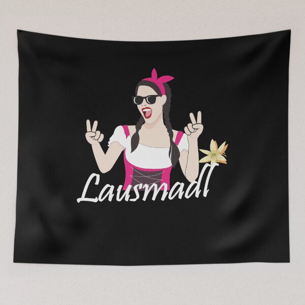 Item preview, Lausmadl Oktoberfest Dirndl Bavaria saying designed and sold by Alia König.