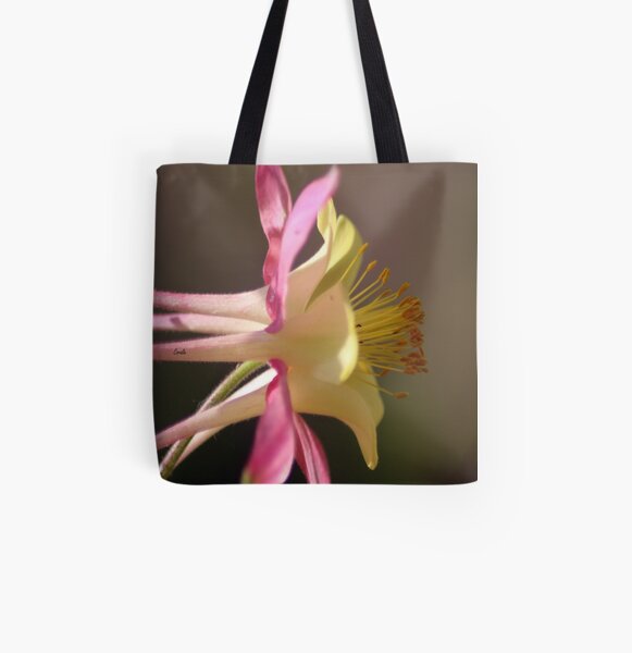 Classic Columbine Flower Bloom All Over Print Tote Bag
