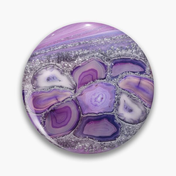 Item preview, Geodes crystal Flow - Purple and Violet  designed and sold by k9printart.