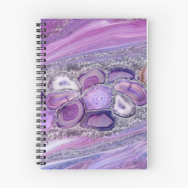 Item preview, Geodes crystal Flow - Purple and Violet  designed and sold by k9printart.