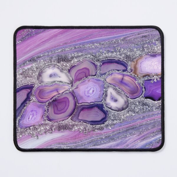 Item preview, Geodes crystal Flow - Purple and Violet  designed and sold by k9printart.