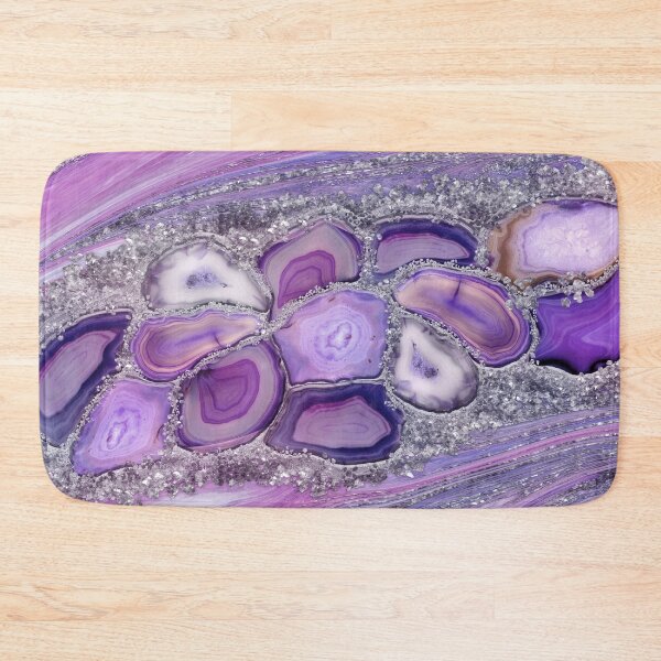 Item preview, Geodes crystal Flow - Purple and Violet  designed and sold by k9printart.