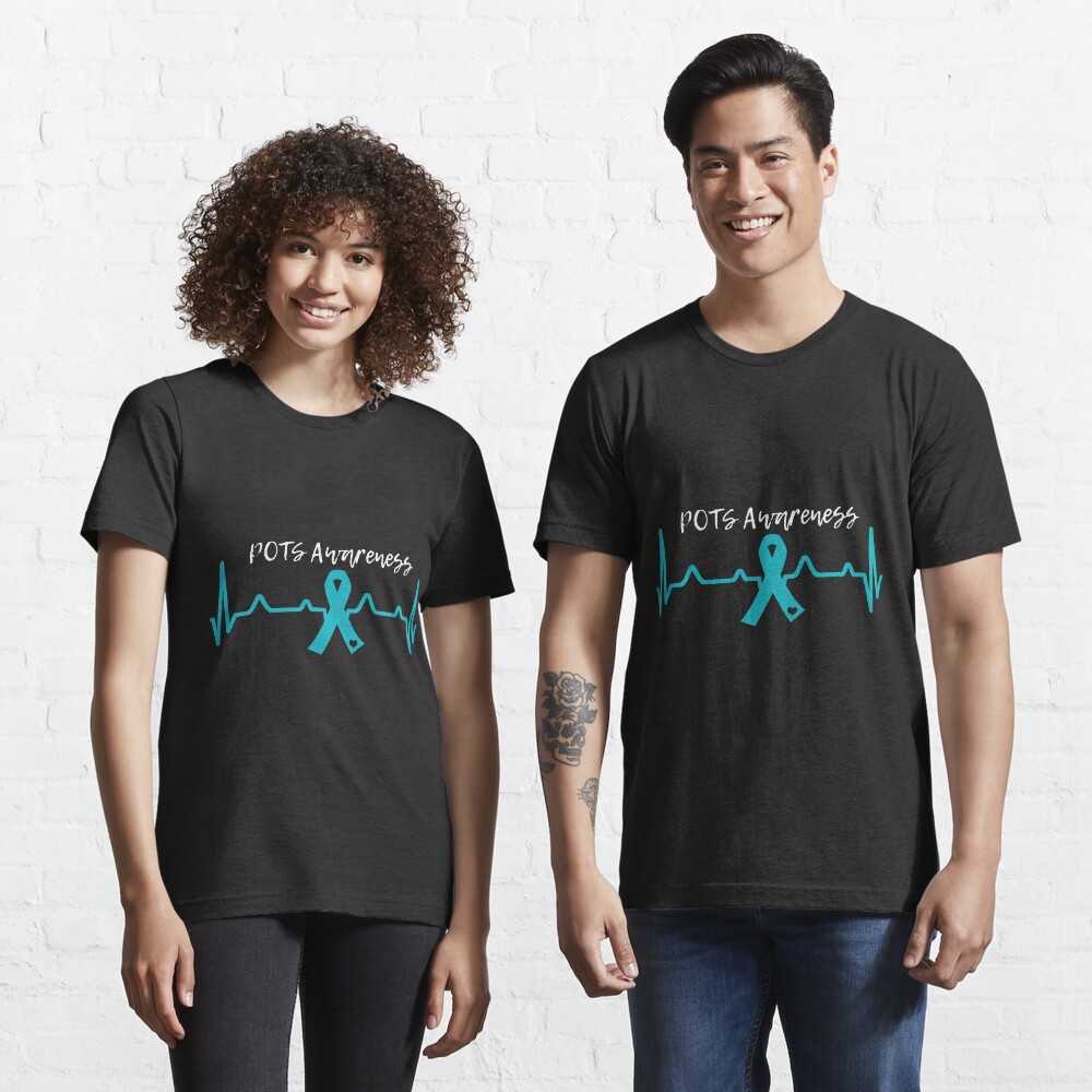 "POTS Awareness EKG" Tshirt by purrfectpixx Redbubble pots t