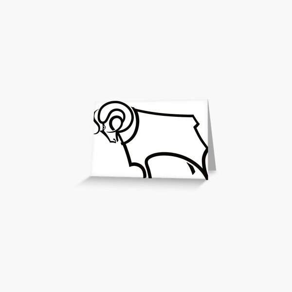 Derby County Shirts Greetings Card 