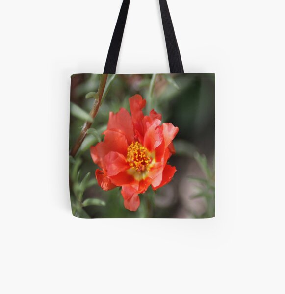 Moss Rose Bloom All Over Print Tote Bag