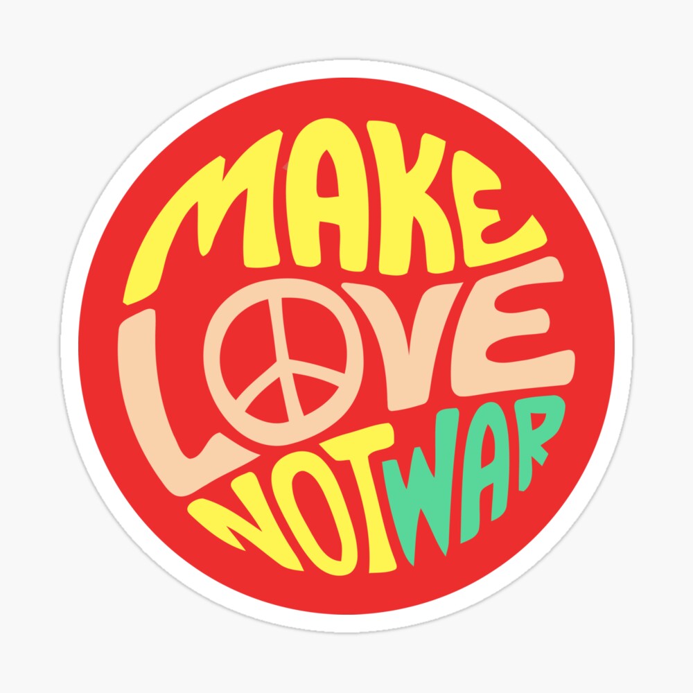 Inspirational Quote Make Love Not War Canvas Print By Uselessorder Redbubble