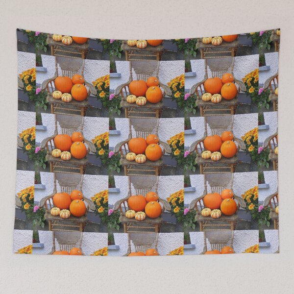 Item preview, Pumpkins On An Old Chair designed and sold by Fara.