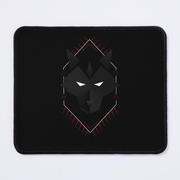Item preview, Black & Red Wolf Husky Minimalist Logo designed and sold by IdlyBlue.