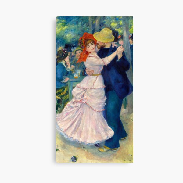 Dance at Bougival, 1883 by Pierre-Auguste Renoir Canvas Print