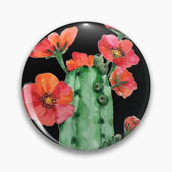 Item preview, Red flowered cactus dark designed and sold by PetitMartin.