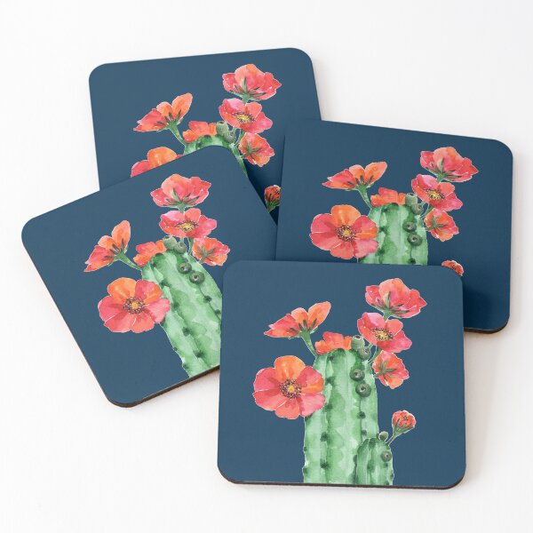 Item preview, Red flowered cactus dark designed and sold by PetitMartin.