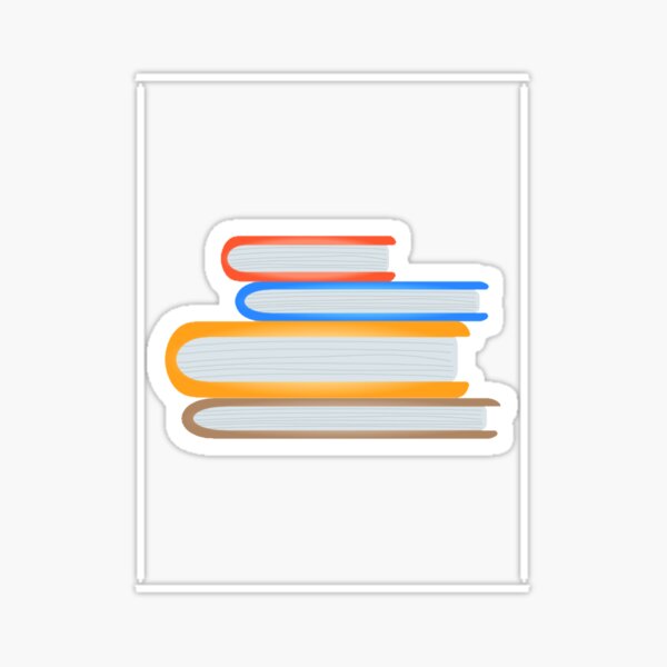 Bücherstapel Sticker