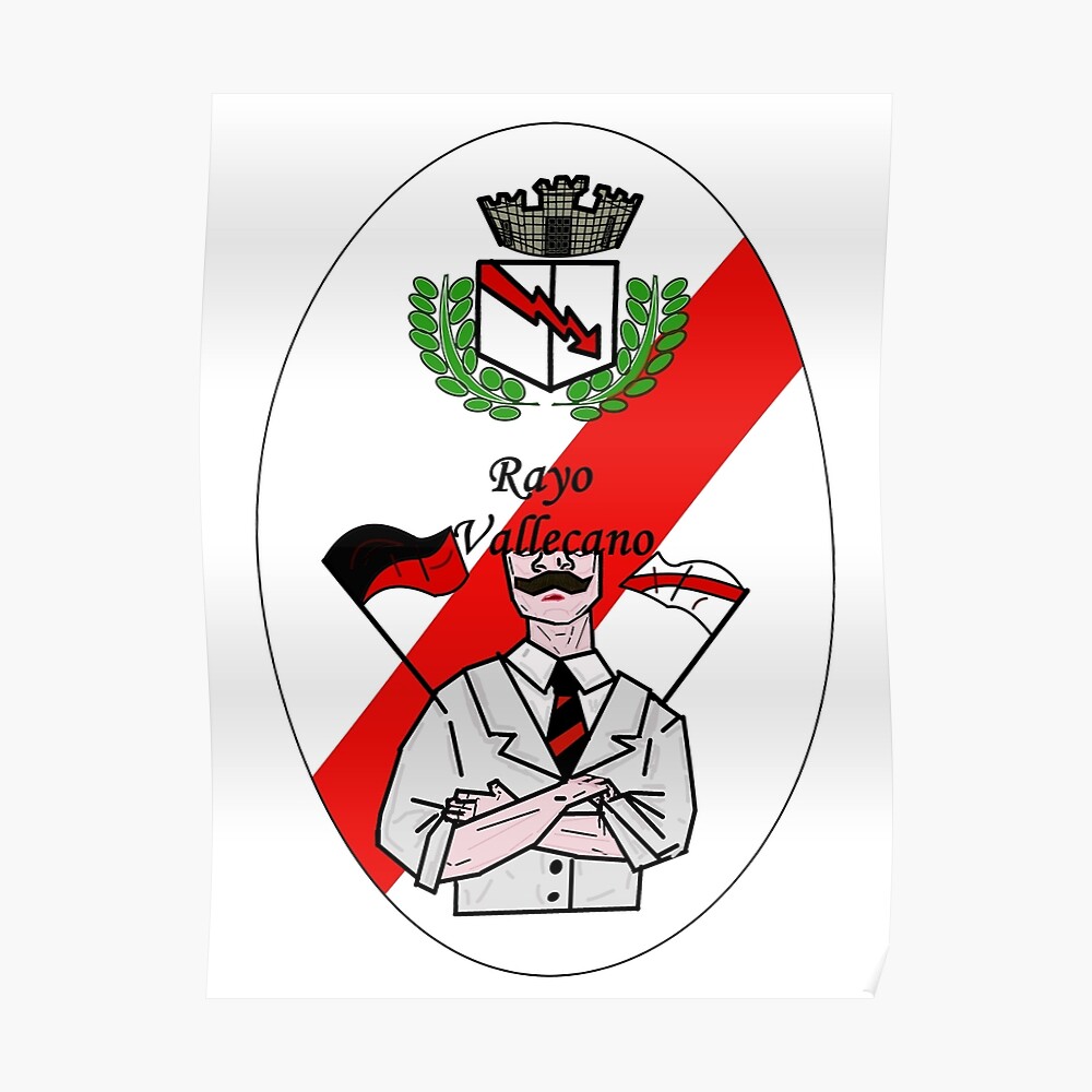 Rayo Vallecano Fussball Bukaneros Sticker Von Garciapayan Redbubble