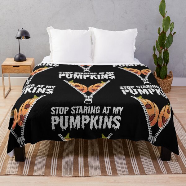 Item preview, Stop Starring At My Pumpkins Funny Halloween designed and sold by Nguyenhaithanh.