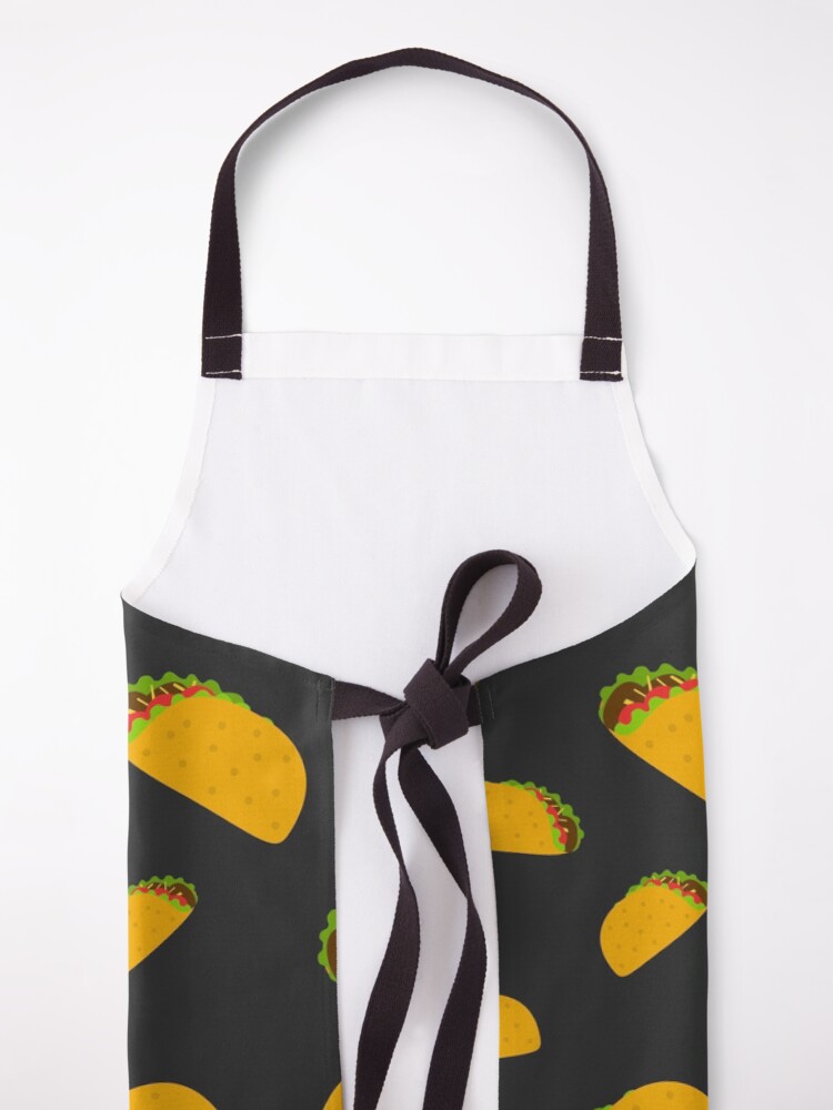 Alternate view of Cool and fun yummy taco pattern Apron