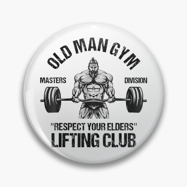 Item preview, Old Man Gym Respect Your Elders Lifting Clubs Weightlifting designed and sold by georgebuckart.
