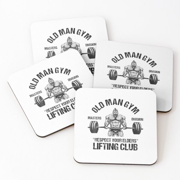 Item preview, Old Man Gym Respect Your Elders Lifting Clubs Weightlifting designed and sold by georgebuckart.