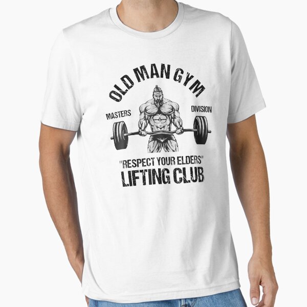 Item preview, Old Man Gym Respect Your Elders Lifting Clubs Weightlifting designed and sold by georgebuckart.