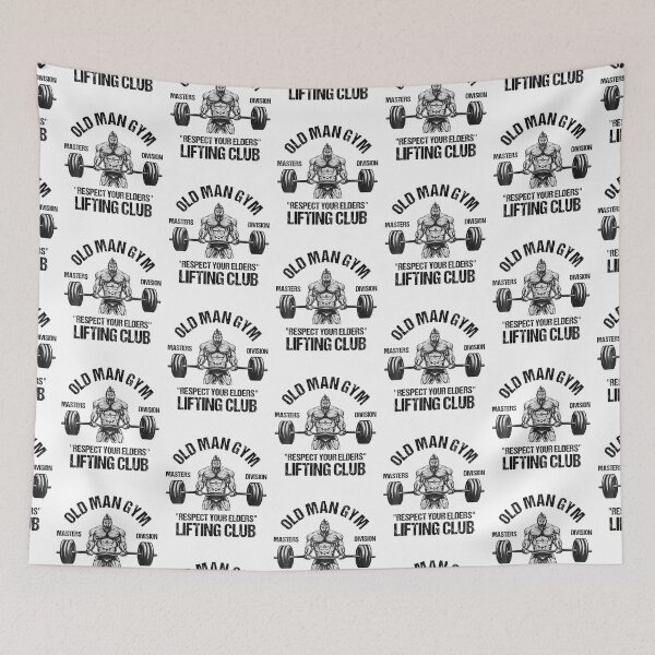 Item preview, Old Man Gym Respect Your Elders Lifting Clubs Weightlifting designed and sold by georgebuckart.