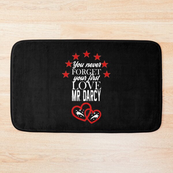 Item preview, Jane Austen You Never Forget your First Love Mr. Darcy Valentine Heart designed and sold by TopTeeShop.