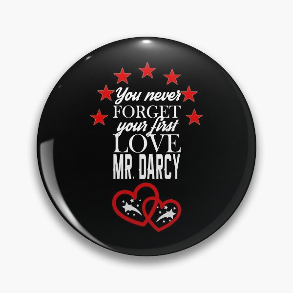 Item preview, Jane Austen You Never Forget your First Love Mr. Darcy Valentine Heart designed and sold by TopTeeShop.