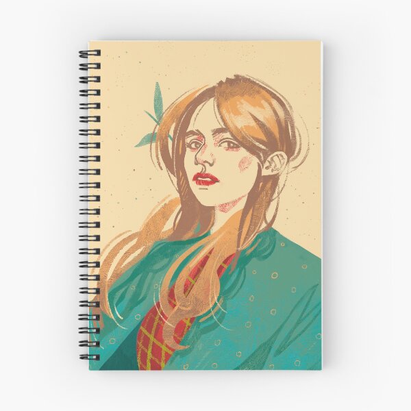 Item preview, soft girl in blue coat design designed and sold by miradmila.