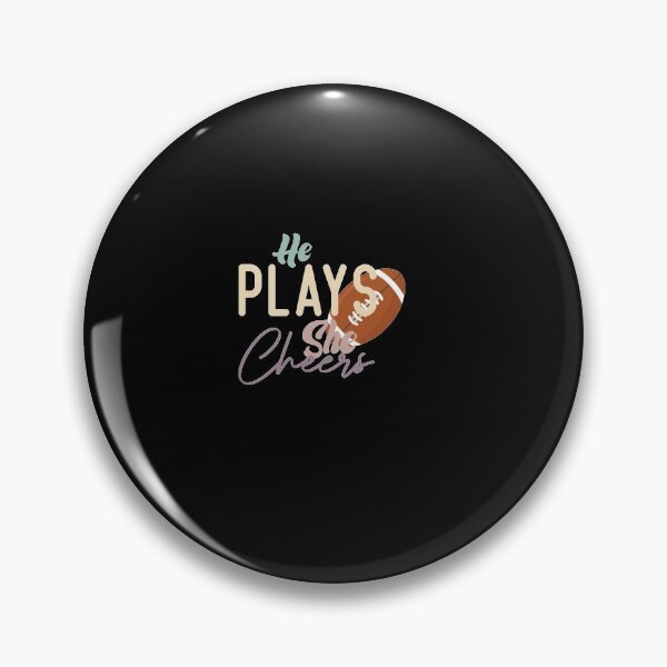 Item preview, He Plays She Cheers Football Girl designed and sold by medbdj.