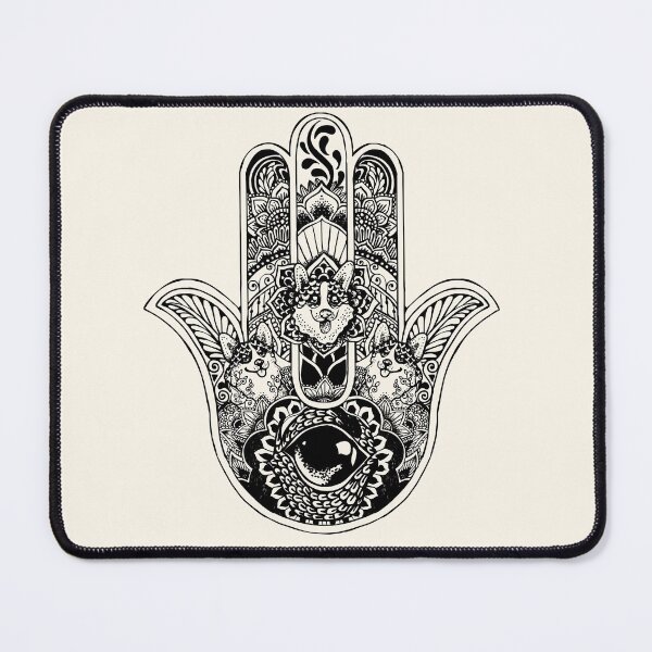 Item preview, Hamsa Hand Corgi designed and sold by Huebucket.