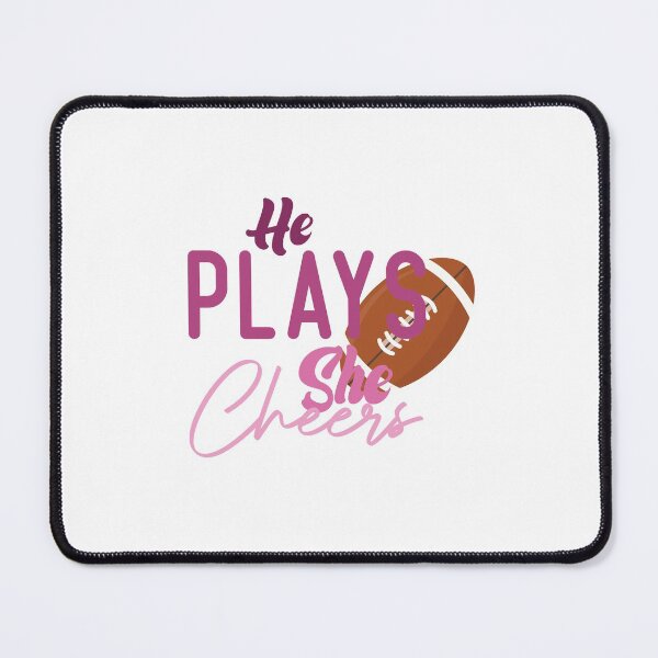 Item preview, He Plays She Cheers Football Girl designed and sold by medbdj.