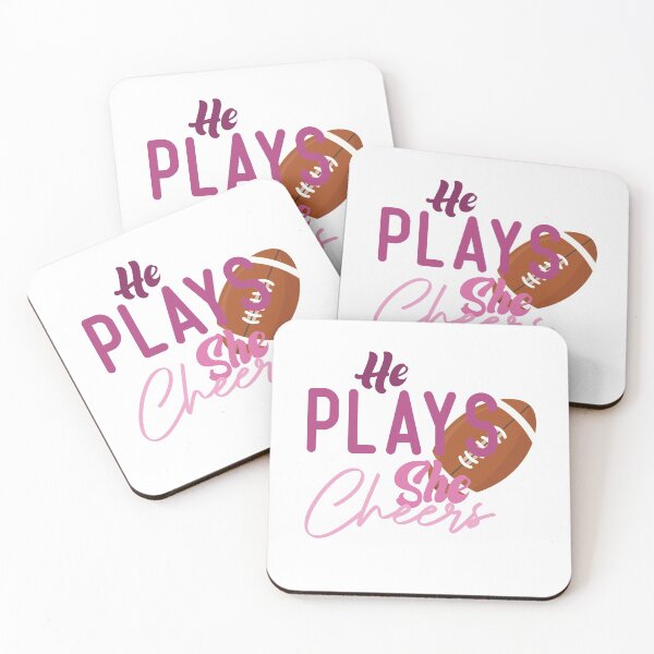 Item preview, He Plays She Cheers Football Girl designed and sold by medbdj.