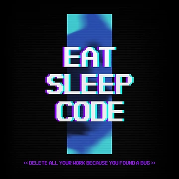 Artwork thumbnail, Eat. Sleep. Code. Delete - Web Development Coding Programmer Design by Shirtlify