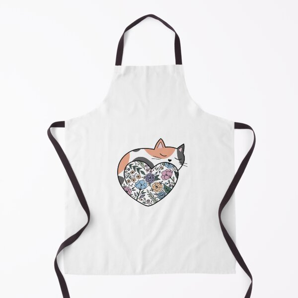 Item preview, Cat With Floral Heart designed and sold by pretttyodd.