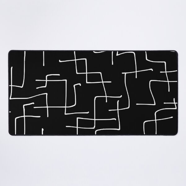 Random Lines Desk Mat