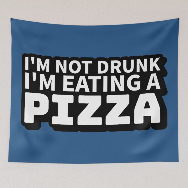 Item preview, I'm not Drunk, I'm Eating a Pizza | Funny Car quote designed and sold by LostTraveller.