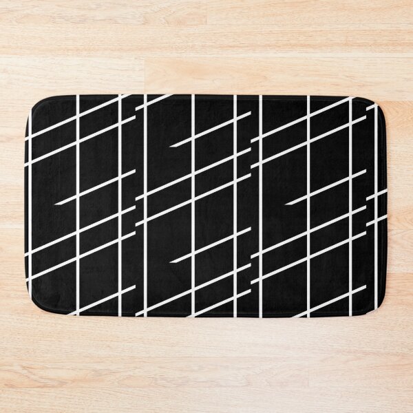 Item preview, White strips design with unique blocks designed and sold by kripalsutariya.