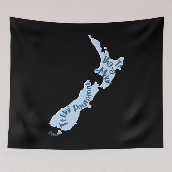 Item preview, Aotearoa New Zealand - 3 largest islands in Te Reo Māori designed and sold by CreateShape.