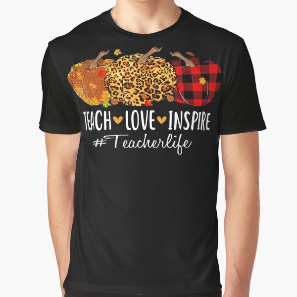Item preview, Teach Love Inspire Teacher Autumn Fall Pumpkin designed and sold by Nguyenhaithanh.