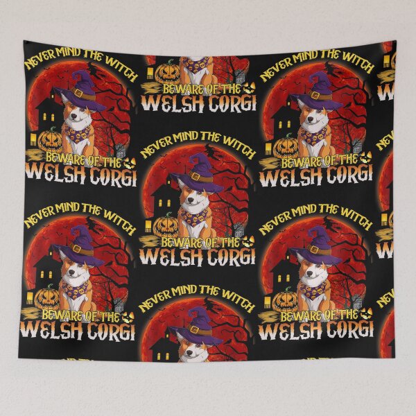 Item preview, Never Mind The Witch Beware Of The Welsh Corgi designed and sold by Ngothaovinh.