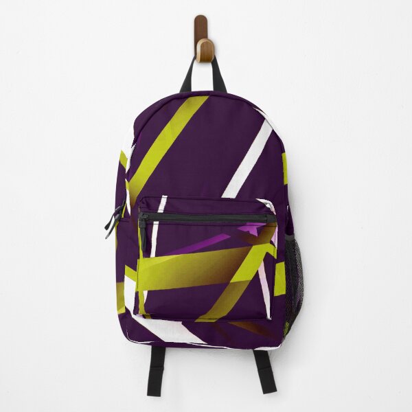 Item preview, Seamless Lime and White Strips Pattern Purple Background designed and sold by taiche.