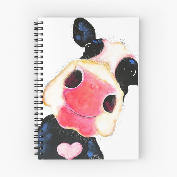 Item preview, COW PRiNT  ' NoSeY CoW BeauJoLaiS ' BY SHIRLEY MACARTHUR designed and sold by Shirley MacArthur Art.