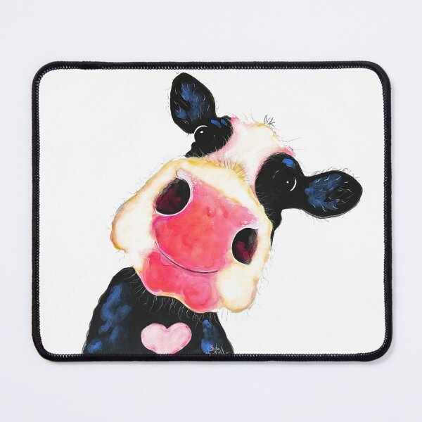 Item preview, COW PRiNT  ' NoSeY CoW BeauJoLaiS ' BY SHIRLEY MACARTHUR designed and sold by Shirley MacArthur Art.