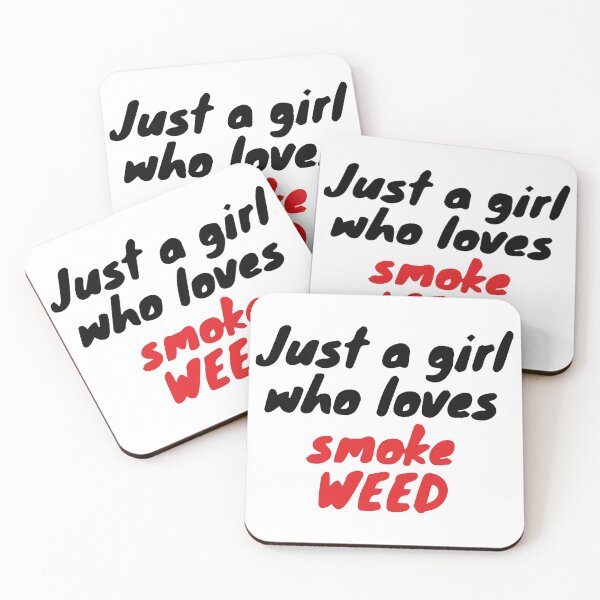 Item preview, Just a girl who likes to smoke weed - best weed design - design for girls designed and sold by WeedHighLife.