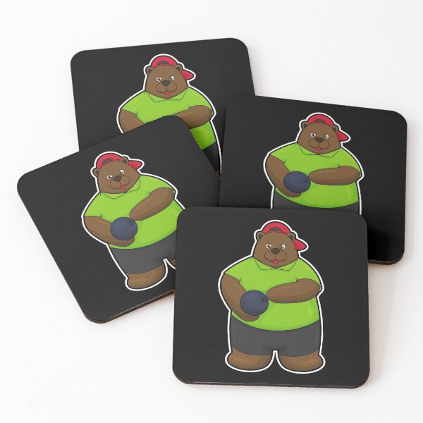 Item preview, Bear at Bowling with Bowling ball designed and sold by Snabdesign84.
