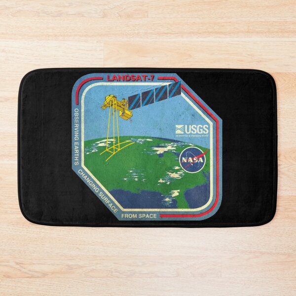 Item preview, LANDSAT 7 logo mission - vintage look designed and sold by trendistudio.