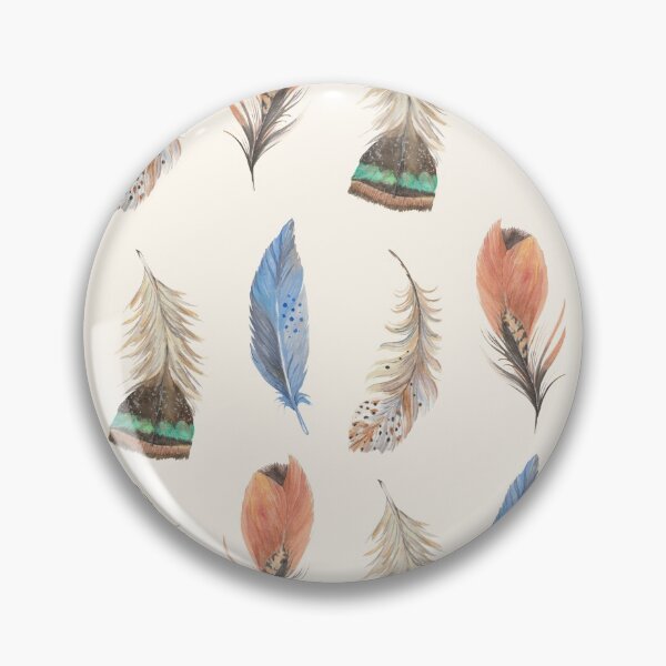 Item preview, Painted Bird Feather Plume Pattern designed and sold by chloeinca.