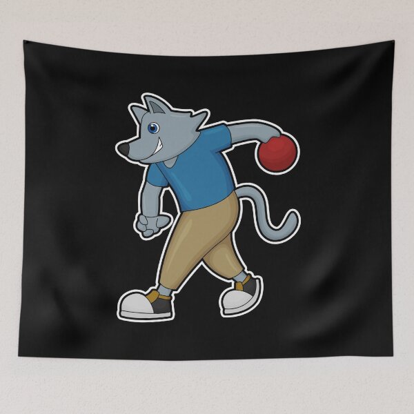 Item preview, Dog at Bowling with Bowling ball designed and sold by Snabdesign84.