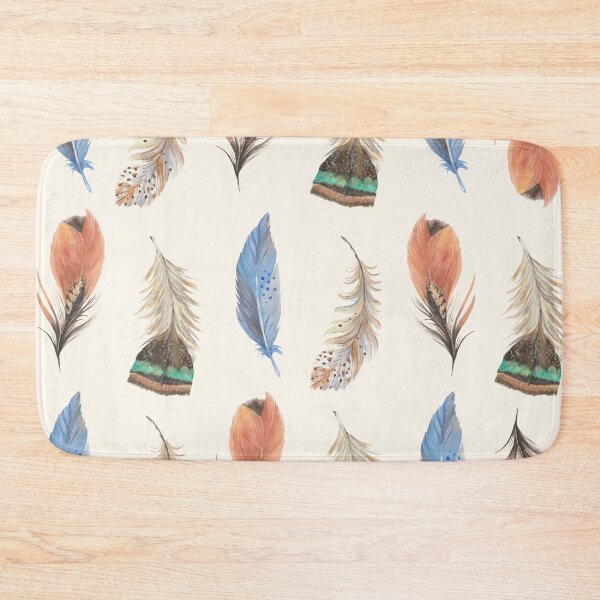 Item preview, Painted Bird Feather Plume Pattern designed and sold by chloeinca.