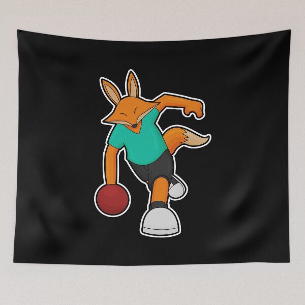 Item preview, Fox at Bowling with Bowling ball designed and sold by Snabdesign84.