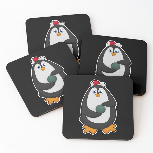 Item preview, Penguin at Bowling with Bowling ball designed and sold by Snabdesign84.