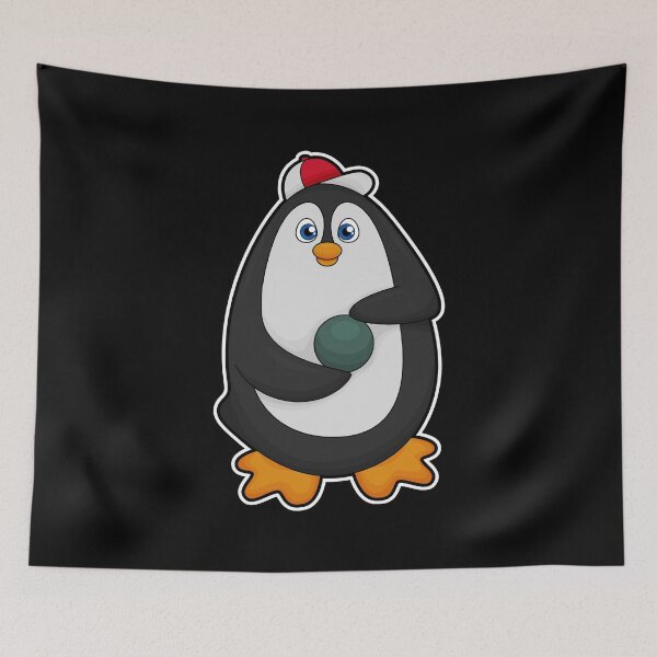 Item preview, Penguin at Bowling with Bowling ball designed and sold by Snabdesign84.